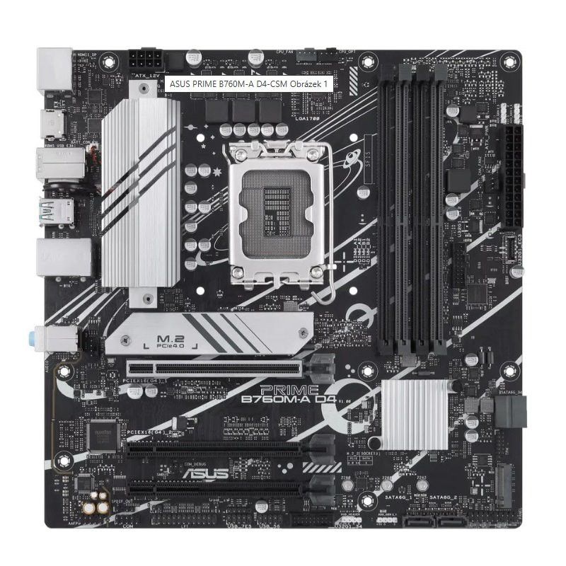 MB ASUS Prime B760M-A D4-CSM /LGA1700/4xDDR4/M.2/HDMI/DP/mATX