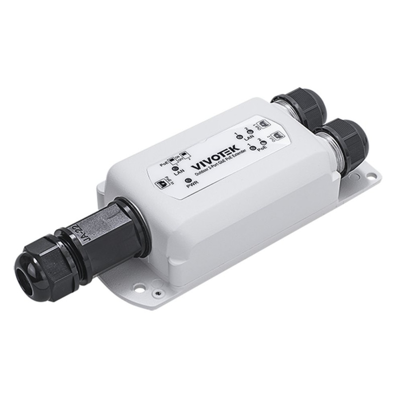 Vivotek AP-GXC-0250 PoE Extender, 2× GE výstup, IP67, IK10, až 300 m, ochrana 6 kV, venkovní