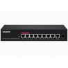 Vivotek AW-GEL-105A-110 Lite Switch, 8× GE PoE + GE + SFP, af/at/bt, PoE 110W, VLAN, dosah 250 m, managed