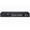 Vivotek AW-GEL-205A-260 Lite Switch, 16× GE PoE + 2× GE + 2× SFP, af/at/bt, PoE 260W, dosah 250 m, managed