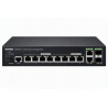 Vivotek AW-GEV-108A-130 Switch, 8× GE PoE + 2× GE/SFP Combo, 802.3af/at, PoE 130W, managed