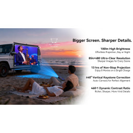 BLACKVIEW Rugged XPLORE 2 Projector BLACK,6.73" AMOLED 3200x1440 120Hz 16/1Tb MT 8300 Octa-Core 3.35GHz,50+20MP,NightV