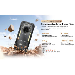 BLACKVIEW Rugged XPLORE 2 Projector BLACK,6.73" AMOLED 3200x1440 120Hz 16/1Tb MT 8300 Octa-Core 3.35GHz,50+20MP,NightV