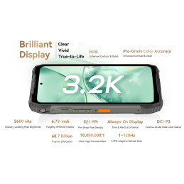 BLACKVIEW Rugged XPLORE 2 Projector BLACK,6.73" AMOLED 3200x1440 120Hz 16/1Tb MT 8300 Octa-Core 3.35GHz,50+20MP,NightV