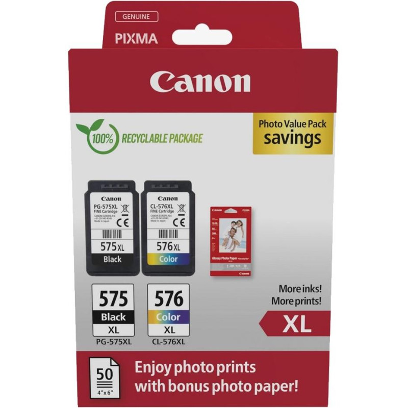 Canon inkoustová náplň PG-575XL /CL-576XL PVP 4x6 (GP-501 50listů)