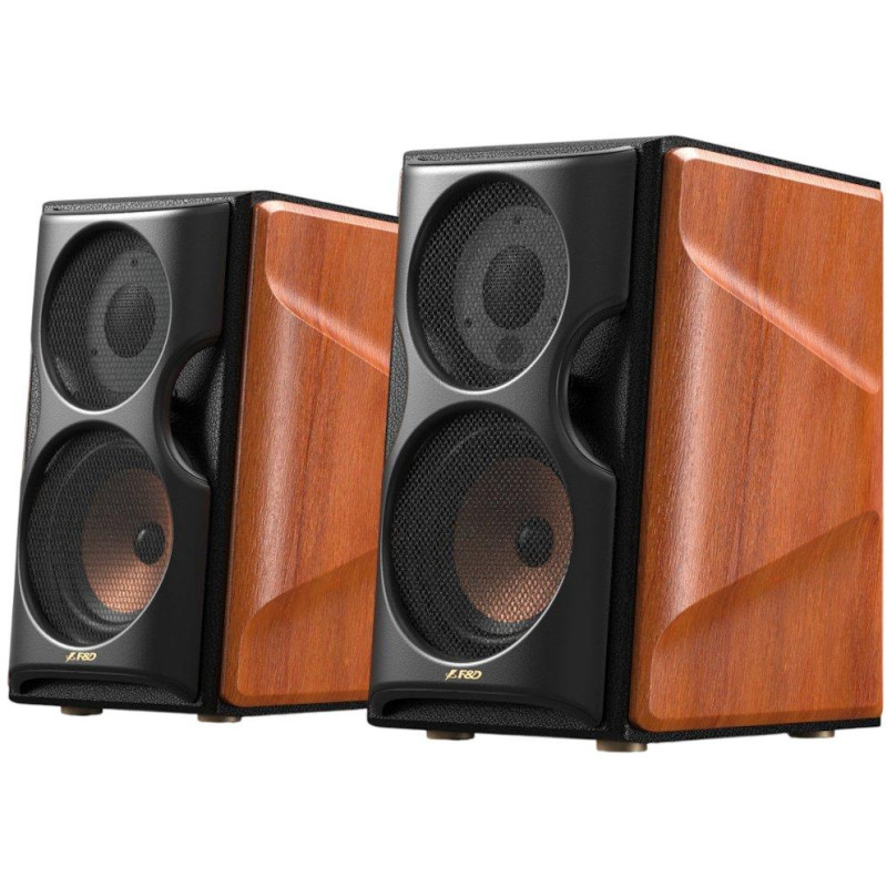 FENDA F&D repro R80BT/ 2.0/ 160W/ dřevěné/ černodřevěná barva/ BT5.4/ USB/AUX/optický/koaxiální vstup/ dálkové ovládání
