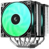 DEEPCOOL chladič AG620 G2 ARGB/ 2x 120mm fan / 6x heatpipes / PWM / pro Intel i AMD / černý