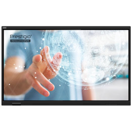 PRESTIGIO SOLUTIONS Multiboard 86-inch Light Series Gen 7, Android 14, Google EDLA, AI button, 8/128GB, 50TP, black
