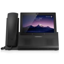 Ubiquiti UniFi TouchMax (Unlocked), prémiový stolní chytrý telefon, 7" HD displej,  5MP kamerou5MP kamera, černá