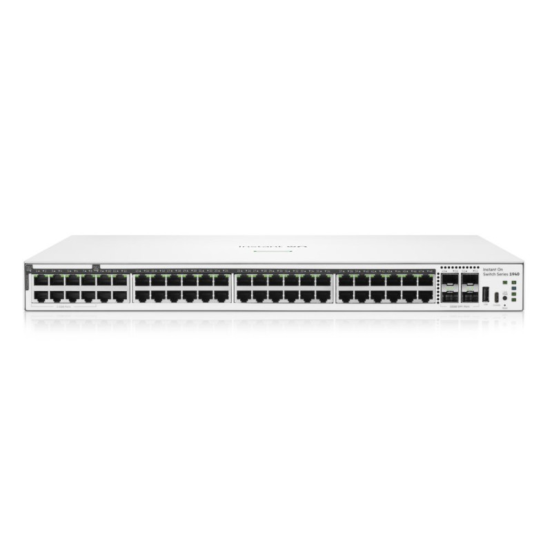 HPE NW Switch Instant On 1940 40G 8SR2.5G 4SFP+ PoE 600W