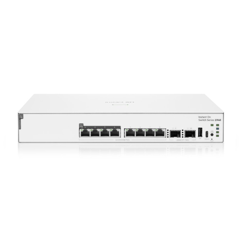 HPE NW Switch Instant On 1940 8SR10 2SFP+ PoE 120W