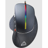 CANYON Herní myš APSTAR, 6 programovatelných tlačítek, senzor Sunplus, až 6400 DPI, opletený kabel,RGB podsvícení, šedá