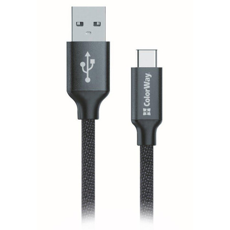 Colorway Datový Kabel Usb /Type-C/ 1m/ 2.1A/ Černý