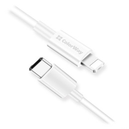 Colorway Datový Kabel Type C-Apple Lightning/ 3.0/ 1m/ Bílý