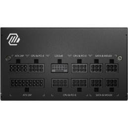 POŠKOZENÝ OBAL - MSI zdroj MAG A850GL PCIE5/ 850W/ ATX3.0/ akt. PFC/ 7 let celk. záruka/ 120mm fan/ modulární kabeláž/ 80PLUS ..