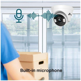 TP-Link VIGI C430(2.8mm) - 3MPx, 2,8mm, vnitřní turret síťová kamera s plnobarevným nočním viděním, PoE, mic