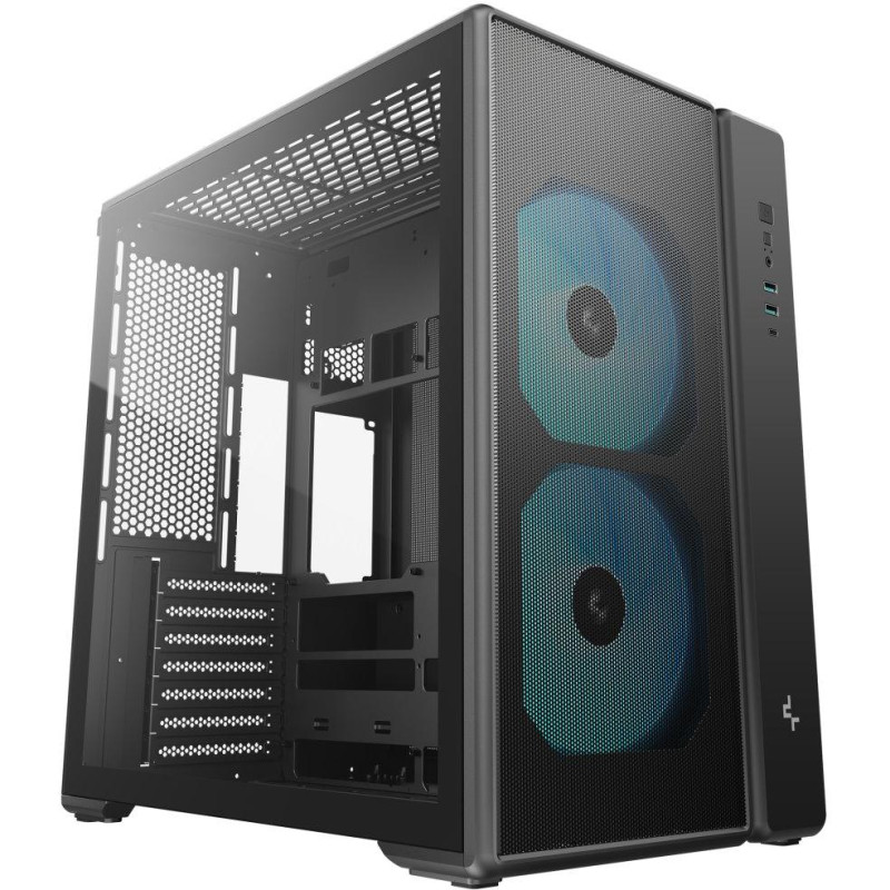 DEEPCOOL skříň CG590 MESH 2F / ATX / 2x160 mm ARGB fan / 2xUSB3 / USB-C / mesh panel / černá