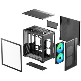 DEEPCOOL skříň CG590 MESH 2F / ATX / 2x160 mm ARGB fan / 2xUSB3 / USB-C / mesh panel / černá