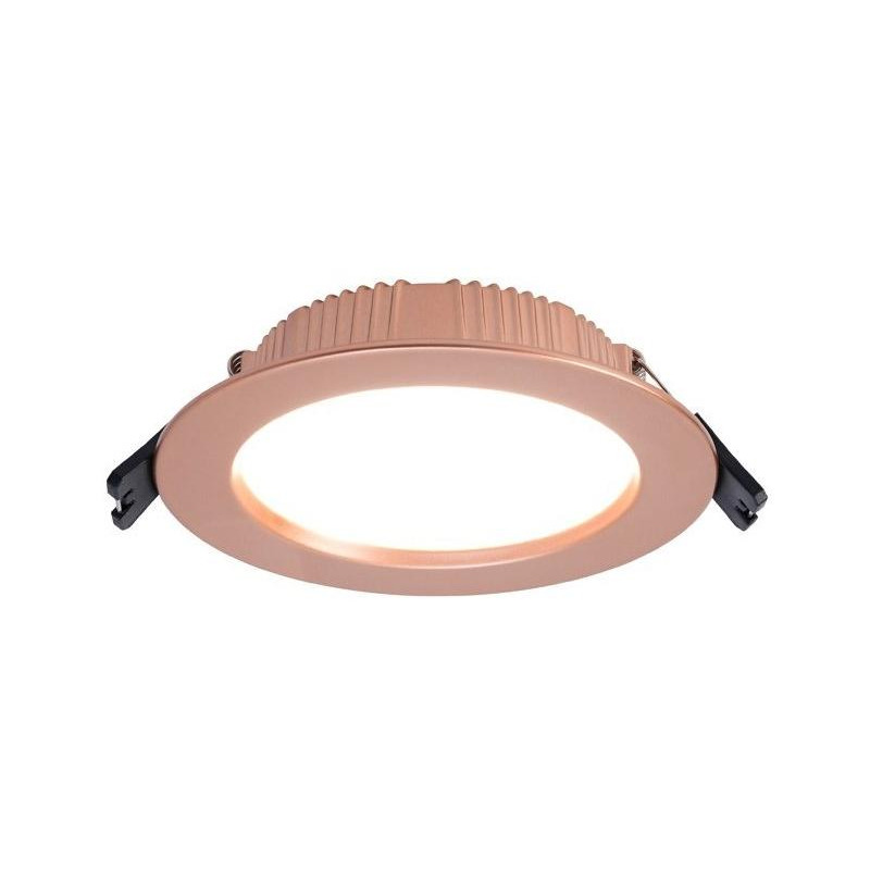 IMMAX NEO DOWN podhledové (stropní) svítidlo, 12cm, 12W, BEACON, CCT, měď/Rose gold, Wi-Fi, TUYA