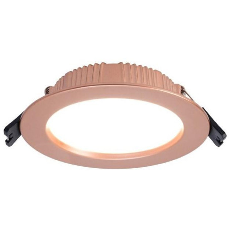 IMMAX NEO DOWN podhledové (stropní) svítidlo, 12cm, 12W, BEACON, CCT, měď/Rose gold, Wi-Fi, TUYA