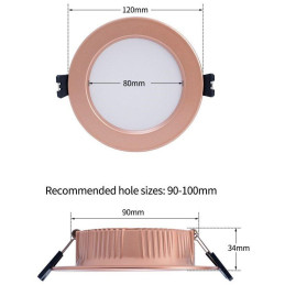 IMMAX NEO DOWN podhledové (stropní) svítidlo, 12cm, 12W, BEACON, CCT, měď/Rose gold, Wi-Fi, TUYA