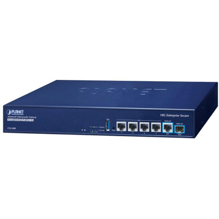 Planet Enterprise Dual 10G Cybersecurity Security Gateway 10G WAN/LAN, 10G SFP+ WAN/LAN, IDS/IPS, Layer 7 DPI, QR login