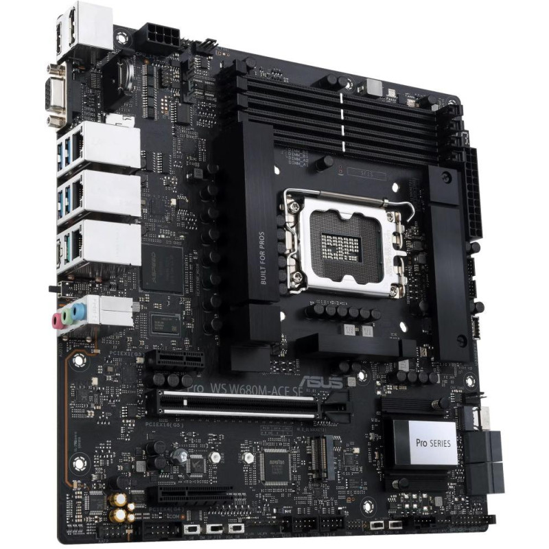ASUS PRO WS W680M-ACE SE / Intel W680 / LGA1700 / 4x DDR5 / HDMI / DP / M.2 / mATX