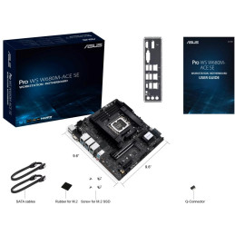 ASUS PRO WS W680M-ACE SE / Intel W680 / LGA1700 / 4x DDR5 / HDMI / DP / M.2 / mATX