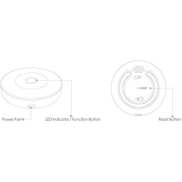 Imou chytrý alarm brána ZG2S/ Wi-Fi/ Zigbee 3.0/ externí adaptér DC 5 V/ bílá/ CZ app