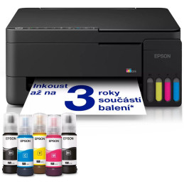 Epson EcoTank L3351/ 5760 x 1440/ A4/ MFZ/ ITS/ 4 barvy/ WiFi/ USB/ 5 let záruka po registraci