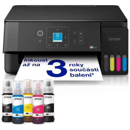 Epson EcoTank L3361/ 5760 x 1440/ A4/ MFZ/ ITS/ 4 barvy/ WiFi/ USB