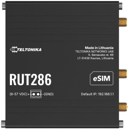 Teltonika RUT286 průmyslový router   1x LAN, 1x WAN, RS232/485. 2x SIM + eSIM, LTE Telit, Wi-Fi 4