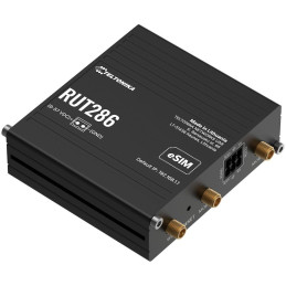 Teltonika RUT286 průmyslový router   1x LAN, 1x WAN, RS232/485. 2x SIM + eSIM, LTE Telit, Wi-Fi 4