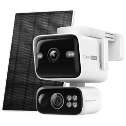 TP-Link Tapo C675D KIT venkovní WiFi Kamera duální, 2x 4K, 3840×2160, audio, IR 10m, SD, IP65, solar panel