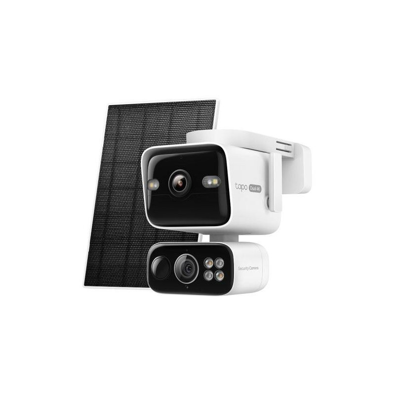 TP-Link Tapo C675D KIT venkovní WiFi Kamera duální, 2x 4K, 3840×2160, audio, IR 10m, SD, IP65, solar panel