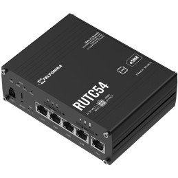 Teltonika RUTC54 průmyslový router   1x LAN, 4x WAN,  Dual SIM + eSIM,  5G Telit, Wi-Fi 6