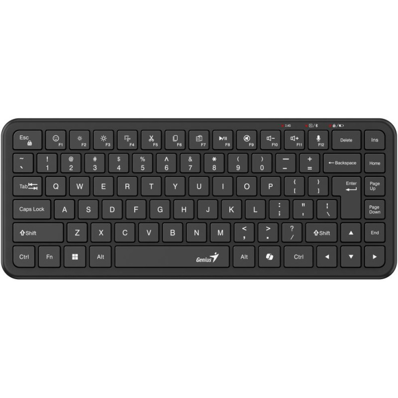 GENIUS LuxeMate Q7170BT Wireless/ duální BT+2,4GHz/ Copilot/ USB/ černá/ CZ+SK layout/ Android/ Smart TV
