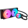 NZXT vodní chladič Kraken Core 240 RGB / 2x120mm RGB fan / 4-pin PWM / single frame fan / 6 let
