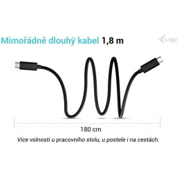 I-tec USB-C nabíjecí kabel 1,8m