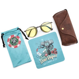 GUNNAR kancelářske/herní brýle FALLOUT LUCKY 38 NEW VEGAS ALLOY* jantarová skla * BLF 65 *  GUNNAR Focus