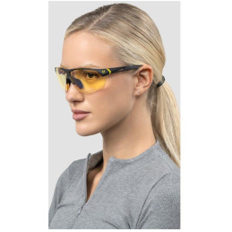 GUNNAR kancelářske/herní brýle CYBERPUNK MILITECH ONYX  SIGNAL YELLOW* jantarová* BLF 65* GUNNAR Focus