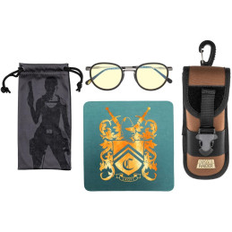 GUNNAR kancelářske/herní brýle TOMB RAIDER CROFT  METAL INRO* jantarová* BLF 65* GUNNAR Focus