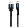 Colorway Datový Kabel USB/ Apple Lightning/ 2.4A/ Nylon/ 1m/ Černý