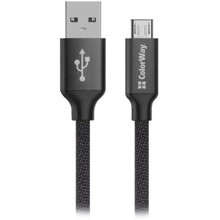 Colorway Datový Kabel Usb / Micro Usb/ 2m/ 2.4A/ Černý