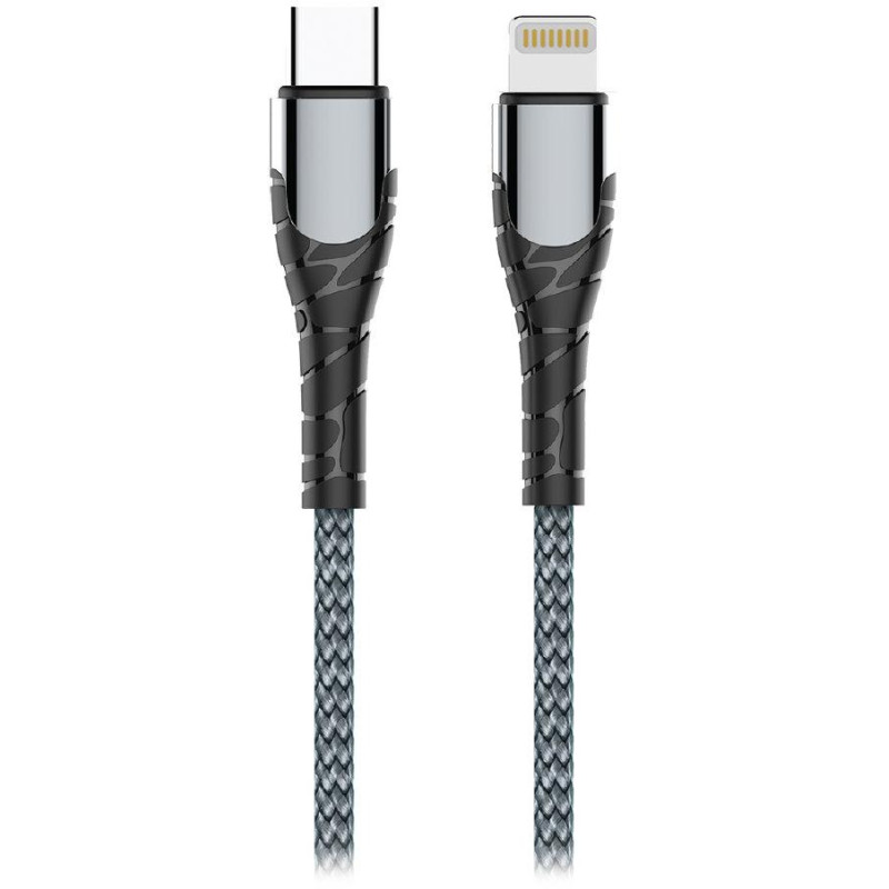 Colorway Datový Kabel Type C-Apple Lightning/ 3.0/ Fast Charging/ 30W/ 2m/ Šedý