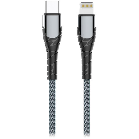 Colorway Datový Kabel Type C-Apple Lightning/ 3.0/ Fast Charging/ 30W/ 2m/ Šedý