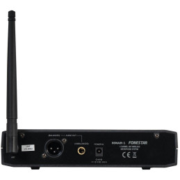 Fonestar bezdrátový UHF mikrofonní set, fixní frekvence, dosah 30 m, DSP, XLR/Jack výstup, 12V DC