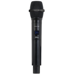 Fonestar bezdrátový UHF mikrofonní set, fixní frekvence, dosah 30 m, DSP, XLR/Jack výstup, 12V DC