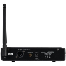 Fonestar Bezdrátový UHF klopový set, bodypack, dosah 30 m, pevná frekvence, XLR/Jack výstup, výdrž 10 h