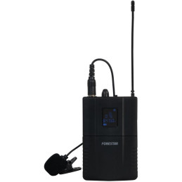 Fonestar Bezdrátový UHF klopový set, bodypack, dosah 30 m, pevná frekvence, XLR/Jack výstup, výdrž 10 h